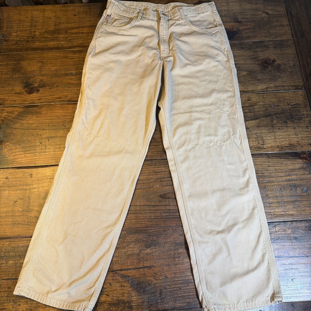 Carhartt FR Pants Men's 36x32 Flame Resistant NFPA 2112 CAT 2 Tan Work